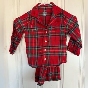 GAP Red and Blue Plaid tartan Pajama Set